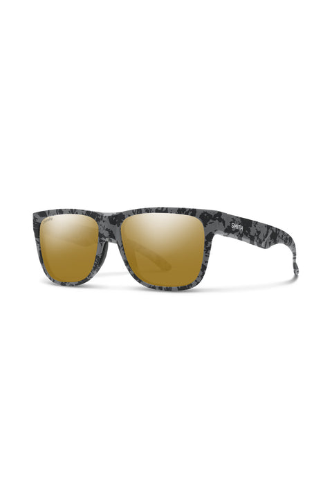 Smith Lowdown 2 Sunglasses - Matte Gray Marble / ChromaPop Polarized Bronze Mirror