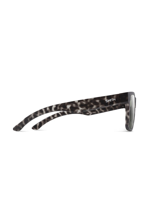 Smith Lowdown 2 Sunglasses - Matte Gray Tortoise / ChromaPop Polarized Gray Green- Side