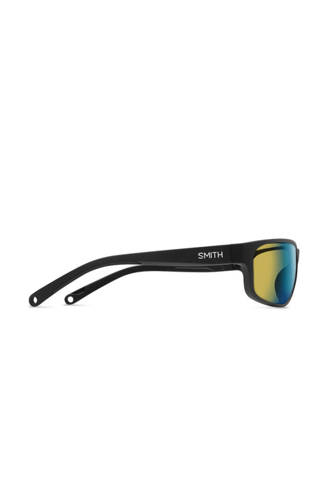 Smith Redding 2 Sunglasses - Matte Black / ChromaPop Glass Polarchromic Yellow Blue Mirror- side
