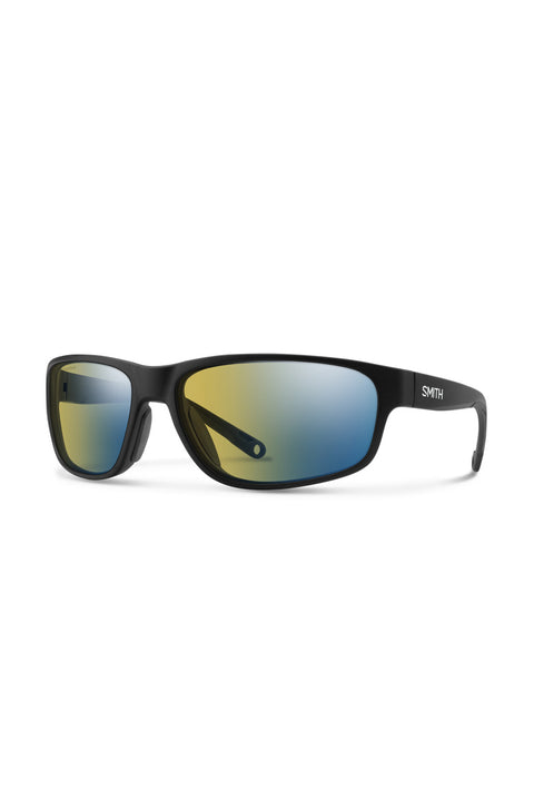 Smith Redding 2 Sunglasses - Matte Black / ChromaPop Glass Polarchromic Yellow Blue Mirror- Front