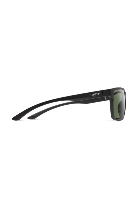 Smith Riptide Sunglasses - Matte Black / ChromaPop Polarized Gray Green- Side
