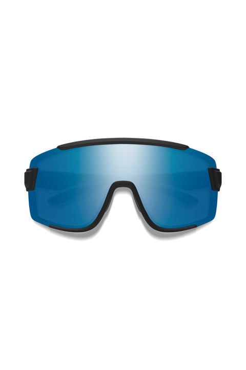 Smith Wildcat Sunglasses - Matte Black / ChromaPop Polarized Blue Mirror - Front
