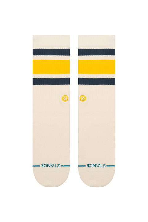 Stance Boyd Crew Sock - Cream- Front view