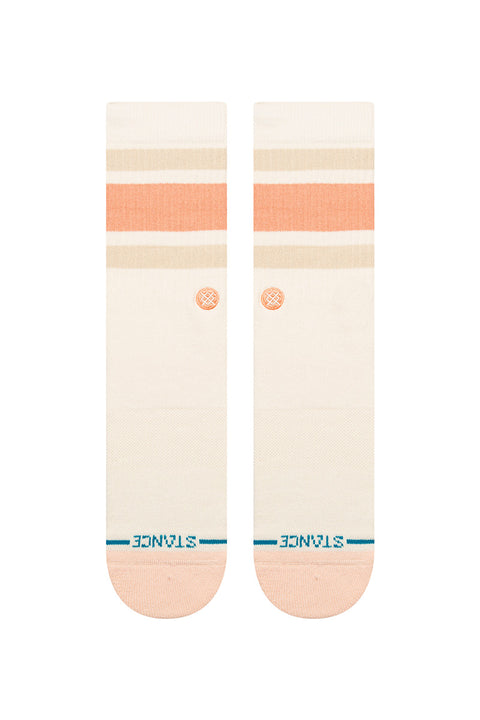 Stance Boyd Crew Sock - Peach- Front view