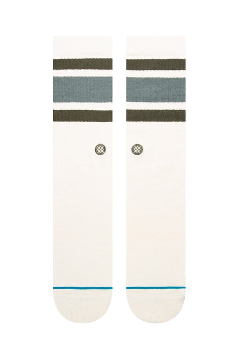 Stance Boyd Crew Socks - Vintage White- Front view