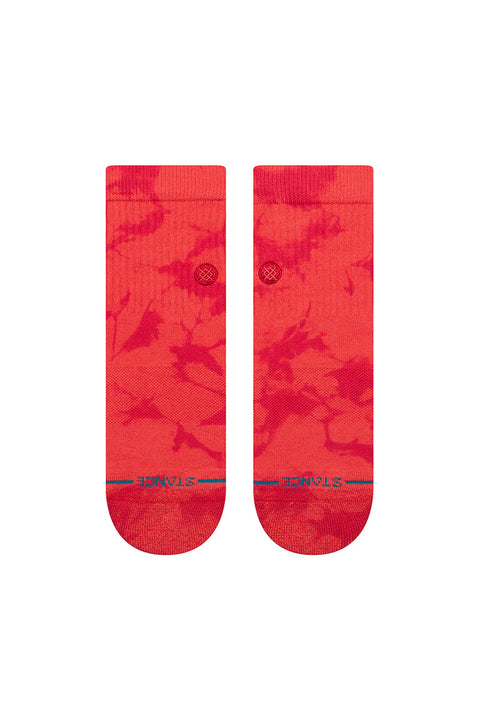 Stance Cotton Quarter Socks - Dye Namic - Red- Front view