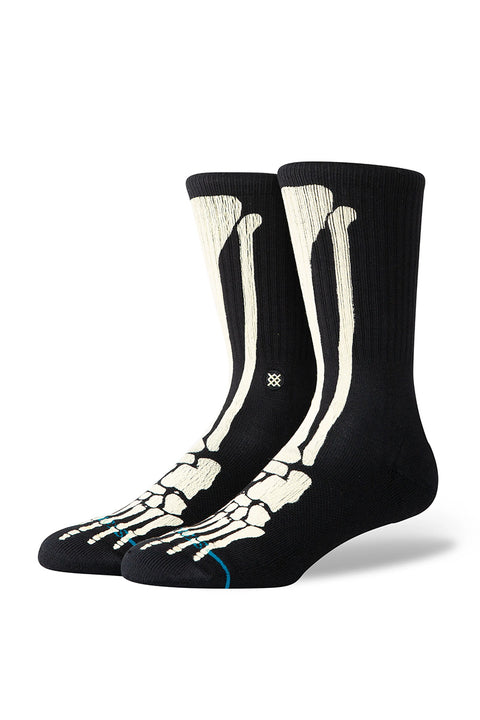 Stance Bonez Crew Sock - Black