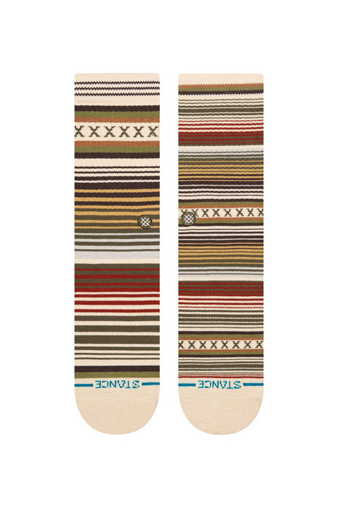 Stance Curren Crew Socks - Tan - Front