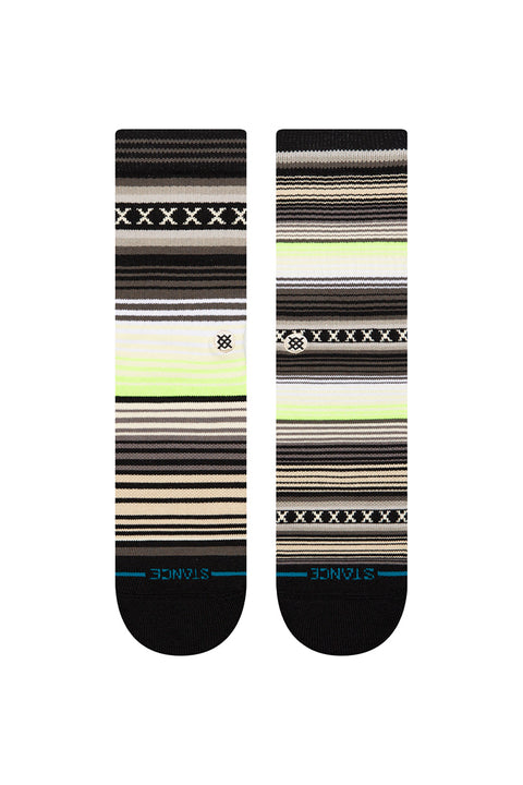 Stance Curren Crew Socks - Green- Front view