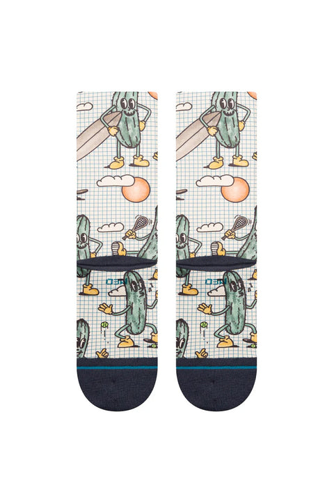 Stance Feeling Pickled Crew Socks - Cream - Back