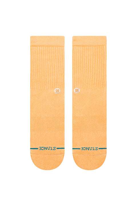 Stance Icon Crew Socks - Peach- Front view
