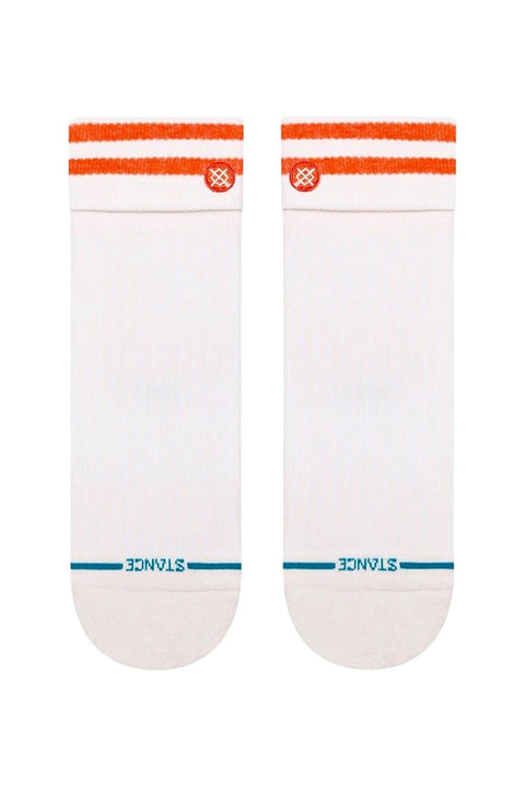 Stance Roll Cuff Quarter Sock - Pink Fade- Front