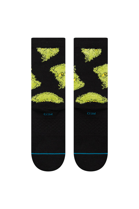 Stance X The Grinch Mean One Crew Sock - Black - Back