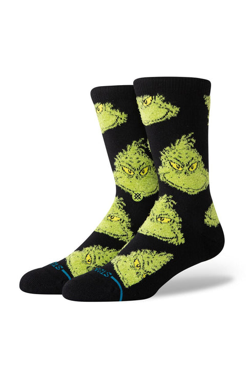 Stance X The Grinch Mean One Crew Sock - Black