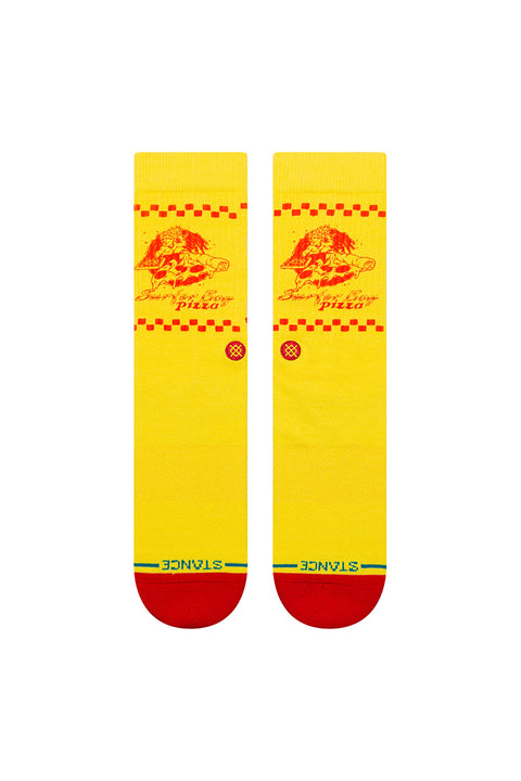 Stance X Stranger Things Surfer Boy Socks - Yellow- Front view