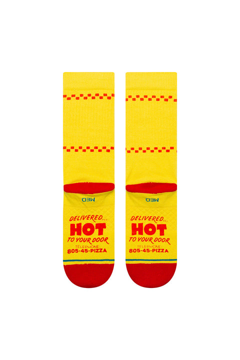 Stance X Stranger Things Surfer Boy Socks - Yellow- bottom view