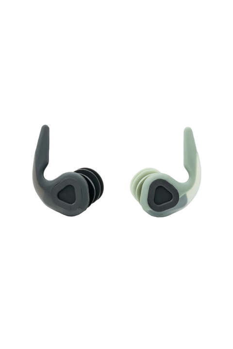 SurfEars 4.0 Ear Plugs - Black / Sage- Front view