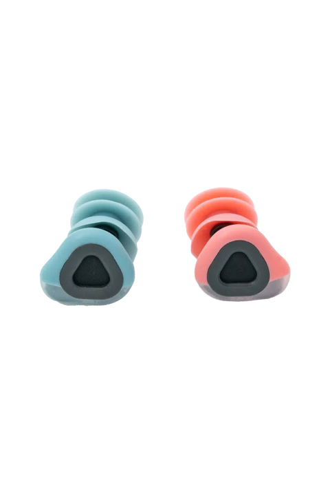 SurfEars 4.0 Ear Plugs - Coral / Sky- Ear plugs with no wings