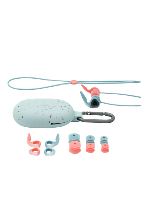 SurfEars 4.0 Ear Plugs - Coral / Sky- All supplies included