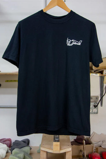 True Ames Greenough Airplane Logo T-Shirt - Black - Front