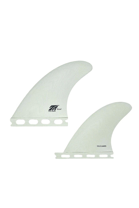 True Ames Quad Fin Set - White