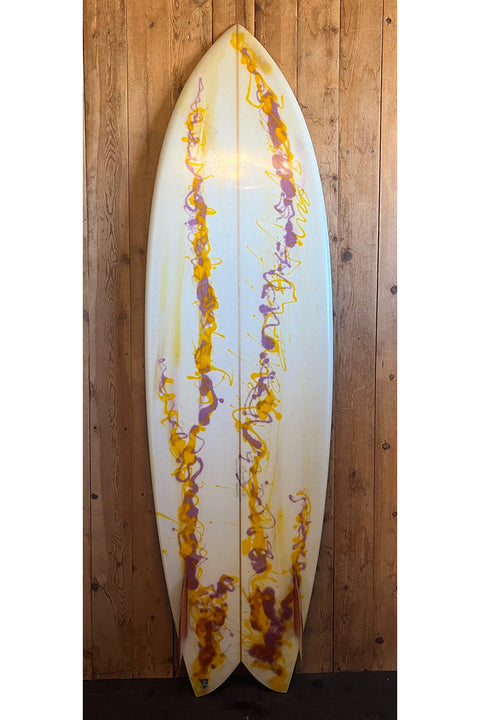 Used Murdey 6'8" Retro Fish Surfboard - Bottom