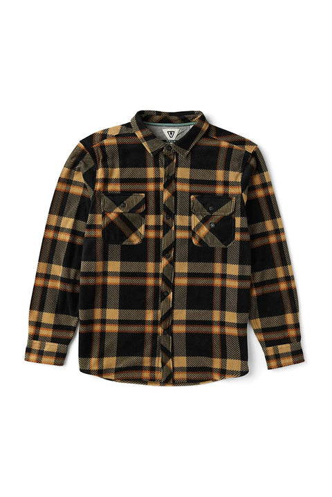 Vissla Eco-Zy Polar Flannel - Black- Front