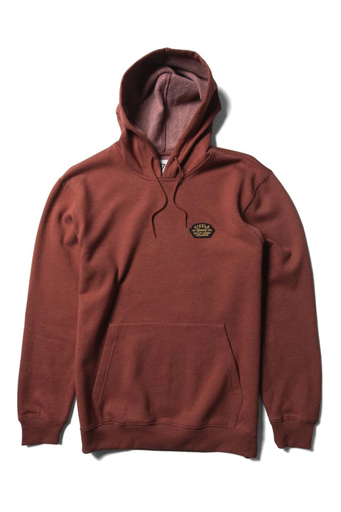 Vissla Solid Sets Eco Pullover Hoodie - Barn Red Heather