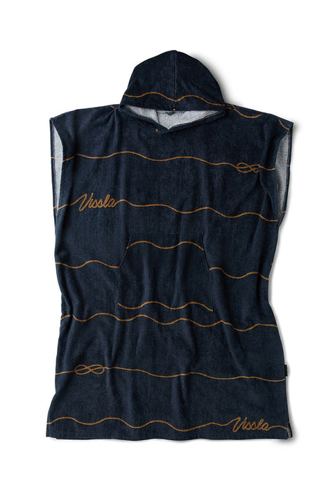 Vissla Todos Changing Poncho Towel - Midnight- Front