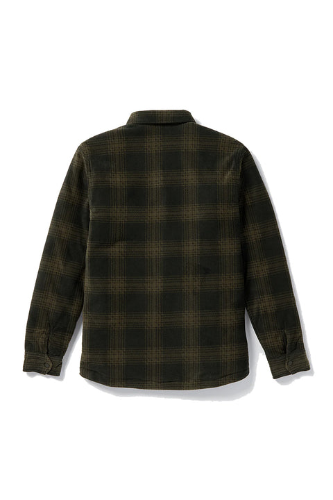 Volcom Bowered Fleece Long Sleeve Shirt - Bison - Back
