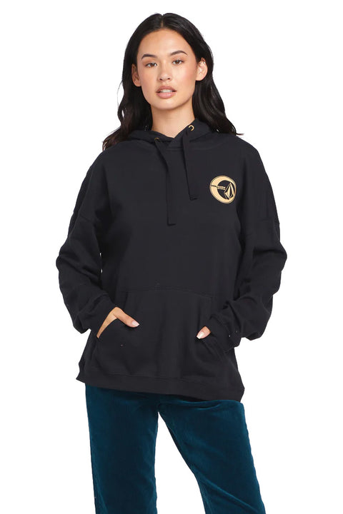 Volcom Gold In Hour Hoodie - Black- Front