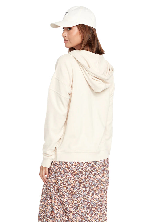 Volcom Lived In Lounge Zip Fleece - Cream - Back