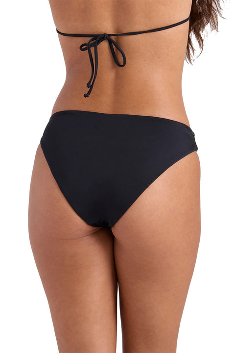 Volcom Simply Seamless Hipster Full Bikini Bottom - Black- Back