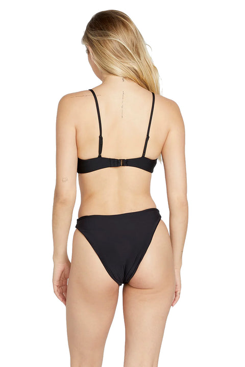 Volcom Simply Seamless Skimpy Bikini Bottom - Black - Back