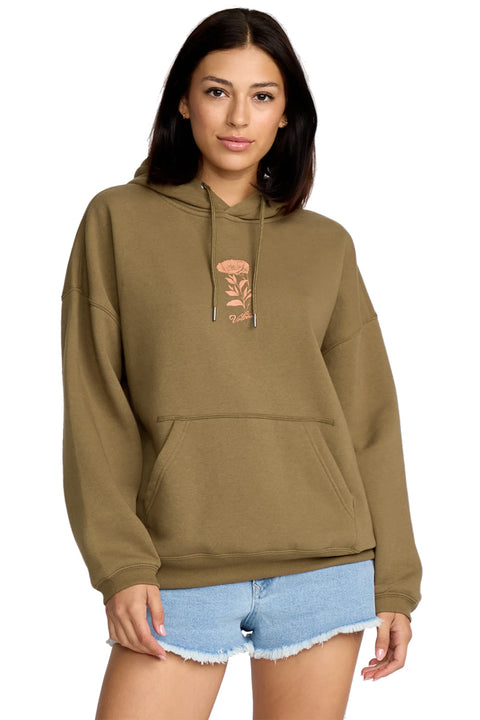 Volcom Stone Art Up Hoodie - Olive Green- Front