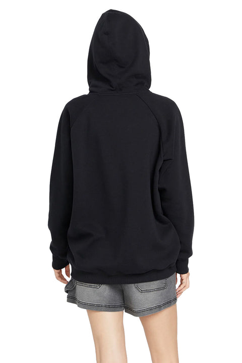 Volcom Truly Stoked Boyfriend Pullover - Black- Back