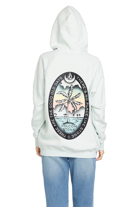 Volcom Truly Stoked Boyfriend Pullover - Chlorine- Back view