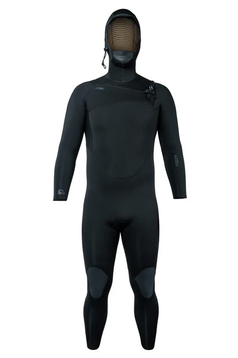 Xcel Axis Front Zip 5/4 Hooded Full Wetsuit - Black