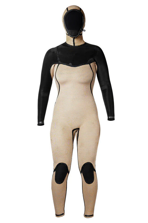 Xcel Women's Comp+ Hooded 5.5/4.5 Wetsuit - Front Inside Out