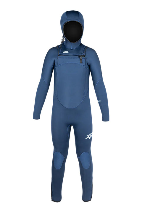 Xcel Youth Comp Hooded 5/4 Wetsuit - Midnight Blue