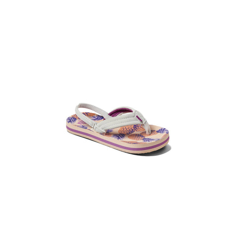 Reef Little Ahi Sandal - Coral Pineapples-3