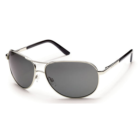 Suncloud Aviator Sunglasses - Silver / Gray Polar