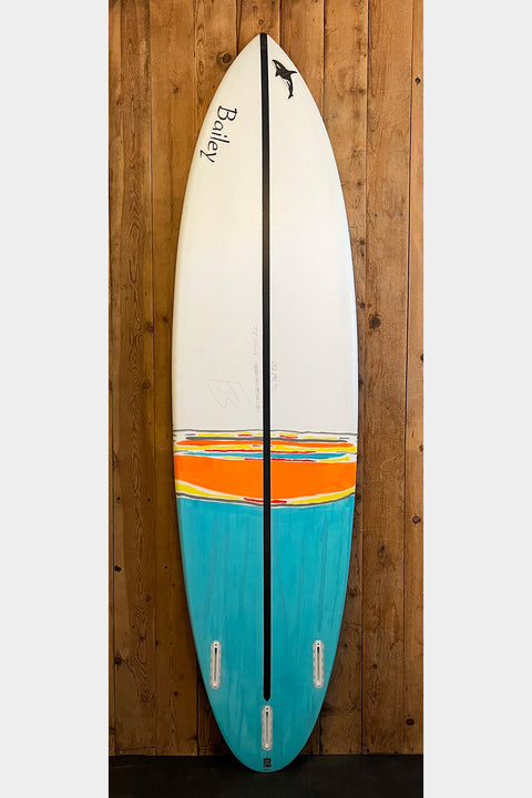 Bailey 7'2" Sexophonic Delite Mid-Length Surfboard