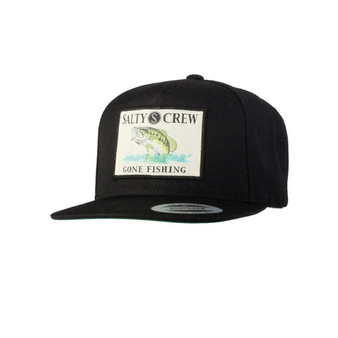 Salty Crew Big Mouth Patched Hat - Black