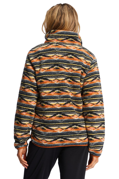 Billabong A/Div Switchback Pullover Mock Fleece Sweatshirt - Blue Horizon