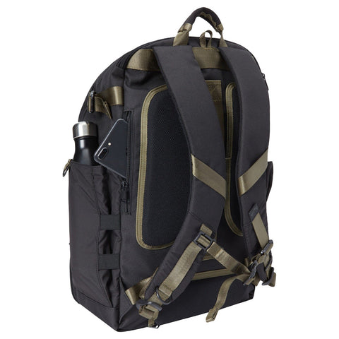 Billabong A/Div Surftrek Explorer Backpack - Black - Side with waterbottle