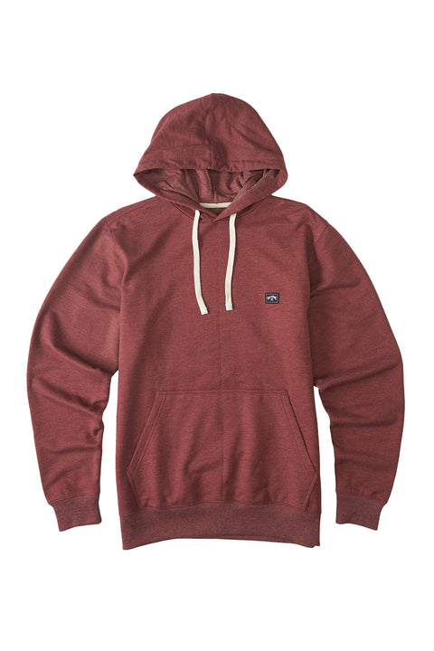 Billabong All Day Organic Pullover Hoodie - Oxblood