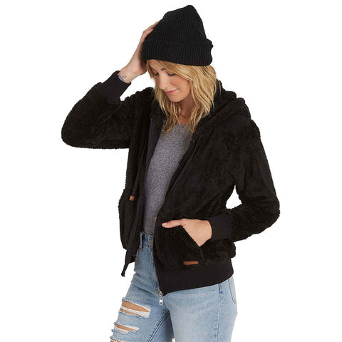 Billabong Cozy Down Polar Fleece Jacket  - Black