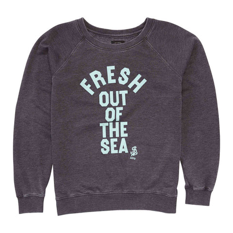 Billabong Fresh Out Of The Sea Pullover Crew - Off Black