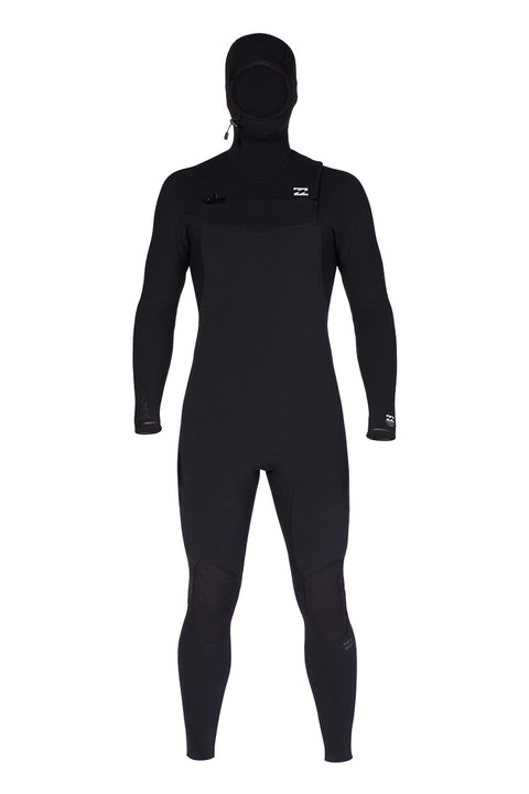 Billabong Furnace Comp 4/3 Hooded Chest Zip Wetsuit - Black - 2